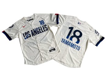 Los Angeles Dodgers Yoshinobu Yamamoto Cream 2024 City Connect Limited Player Jersey MEN WOMEN YOUTH S-6XL SIZE