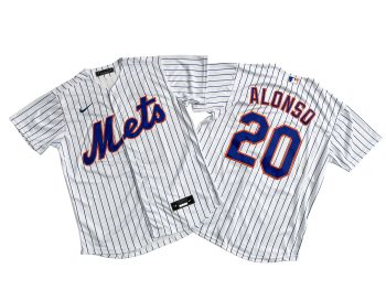 New York Mets 20# Pete Alonso White Home Replica Player Jersey MEN WOMEN YOUTH S-6XL SIZE