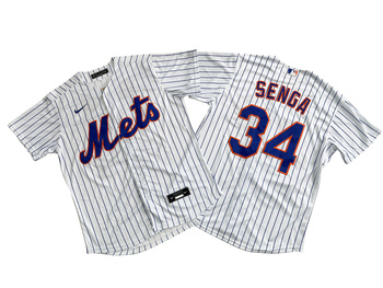 New York Mets 34# Kodai Senga White Home Replica Player Jersey MEN WOMEN YOUTH S-6XL SIZE