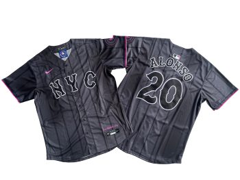 New York Mets Pete Alonso Graphite 2024 City Connect Limited Player Jersey MEN WOMEN YOUTH S-6XL SIZE