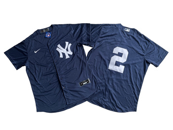 New York Yankees 2# Derek Jeter Navy Alternate Replica Player Jersey MEN WOMEN YOUTH S-6XL SIZE