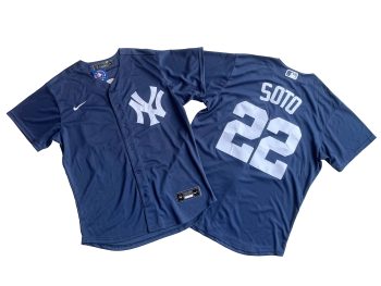 New York Yankees 22# Juan Soto Navy Player Jersey MEN WOMEN YOUTH S-6XL SIZE