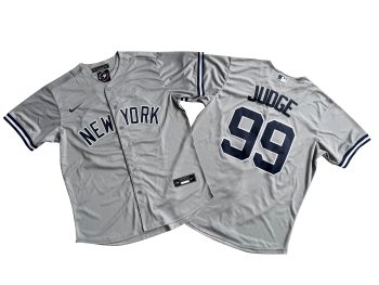 New York Yankees 99# Aaron Judge Gray Gray Player Name Jersey MEN WOMEN YOUTH S-6XL SIZE