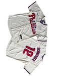 Men’s Philadelphia Phillies 10# J.T. Realmuto Cream Cool Base Jersey
