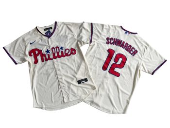Philadelphia Phillies 10# J.T. Realmuto Cream Cool Base Jersey MEN WOMEN YOUTH S-6XL SIZE