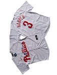 Men’s Philadelphia Phillies 3# Bryce Harper Nike White Home Replica Player Name Jersey