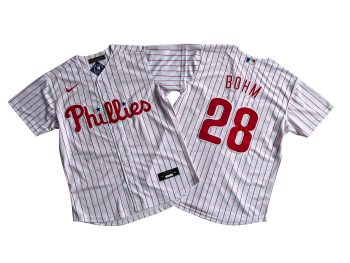 Philadelphia Phillies Alec Bohm White Replica Player Jersey MEN WOMEN YOUTH S-6XL SIZE