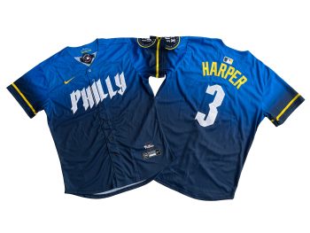 Philadelphia Phillies Bryce Harper Blue 2024 City Connect Limited Player Jersey MEN WOMEN YOUTH S-6XL SIZE