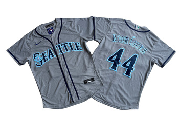 Seattle Mariners 44# Julio Rodriguez Gray Home Replica Player Jersey MEN WOMEN YOUTH S-6XL SIZE
