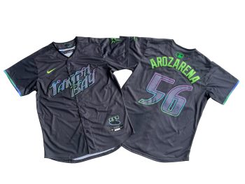 Tampa Bay Rays Randy Arozarena Charcoal 2024 City Connect Limited Player Jersey MEN WOMEN YOUTH S-6XL SIZE