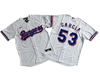 Texas Rangers 53# Adolis Garcia White Player Jersey MEN WOMEN YOUTH S-6XL SIZE