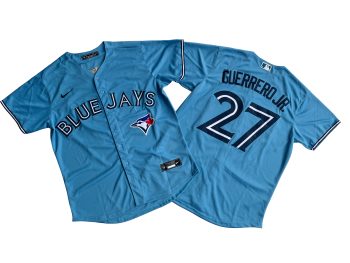 Toronto Blue Jays Vladimir Guerrero Jr. Powder Blue Alternate Replica Player Jersey MEN WOMEN YOUTH S-6XL SIZE