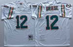 Miami Dolphins Green #12 GRIESE Mitchell & Ness Football Jersey Retro men women youth size S-6XL