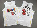 Miami Heat #22 Jimmy Butler City version stitched basketball jersey white MEN WOMEN YOUTH S-6XL SIZE