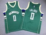 Milwaukee Bucks #0 Damian Lillard stitched basketball jersey green MEN WOMEN YOUTH S-6XL SIZE