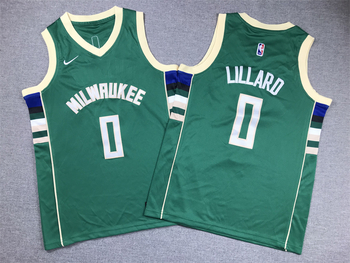 Milwaukee Bucks #0 Damian Lillard stitched basketball jersey green MEN WOMEN YOUTH S-6XL SIZE