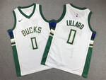 Milwaukee Bucks #0 Damian Lillard stitched basketball jersey white MEN WOMEN YOUTH S-6XL SIZE