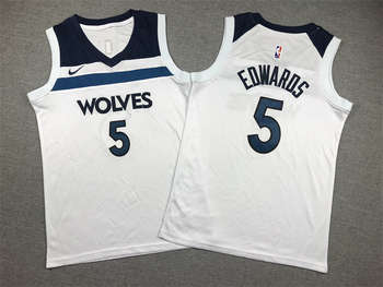 Minnesota Timberwolves #5 Anthony Edwards stitched basketball jersey MEN WOMEN YOUTH S-6XL SIZE