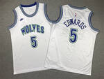 Minnesota Timberwolves #5 Anthony Edwards stitched basketball jersey white MEN WOMEN YOUTH S-6XL SIZE