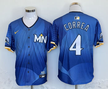 Minnesota Twins  Limited City Connect Jersey #4 Carlos Correa  stitched baseball  jersey MEN WOMEN YOUTH S-6XL SIZE