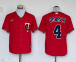 Minnesota Twins  Limited baseball Jersey #4 Carlos Correa  stitched jersey red MEN WOMEN YOUTH S-6XL SIZE