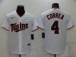Minnesota Twins  Limited baseball Jersey #4 Carlos Correa  stitched jersey white2 MEN WOMEN YOUTH S-6XL SIZE