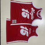 Mitchel &Ness Memphis Grizzlies Vince Carter #15 2015-16 season red embroidery MEN WOMEN YOUTH S-6XL SIZE