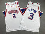 Mitchell & Ness #3 Allen Iverson roja Philadelphia 76ers 1996-97 Big & Tall Hardwood Classics Swingman para hombre white MEN WOMEN YOUTH S-6XL SIZE