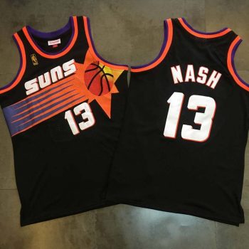 Mitchell & Ness NBA Swingman Alternate Jersey Suns 96 Steve Nash Black MEN WOMEN YOUTH S-6XL SIZE