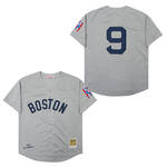 Mitchell and Ness 1990 Boston Red Sox #9 Ted Williams gray men women youth size S-6XL