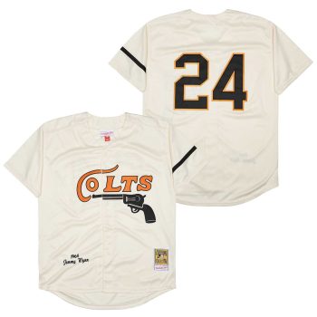 Mitchell and Ness Colts #24 No name men women youth size S-6XL