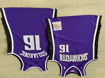 Mitchell&Ness Peja Stojakovic Purple Sacramento Kings 200203 Swingman Jersey MEN WOMEN YOUTH S-6XL SIZE