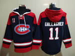 Montreal Canadiens #11 GALLAGHER stitched hoodie jersey