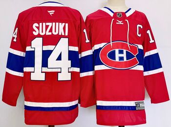 Montreal Canadiens #14 Nick Suzuki stitched hockey jersey MEN WOMEN YOUTH S-6XL SIZE