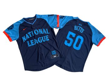 National League Mookie Betts Navy 2024 MLB All-Star Game Limited Player Jersey MEN WOMEN YOUTH S-6XL SIZE