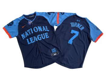 National League Trea Turner Navy 2024 MLB All-Star Game Limited Player Jersey MEN WOMEN YOUTH S-6XL SIZE