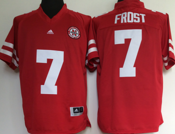 Nebraska Huskers Red 7 FROST Football Jersey MEN WOMEN YOUTH S-6XL SIZE