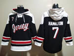 New Jersey Devils #7 Dougie Hamilton Black White Ageless Must-Have Lace-Up Pullover Hoodie MEN WOMEN YOUTH S-6XL SIZE