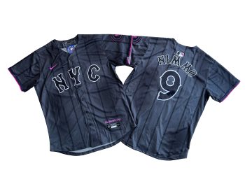 New York Mets Brandon Nimmo Graphite 2024 City Connect Limited Player Jersey MEN WOMEN YOUTH S-6XL SIZE