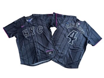 New York Mets Francisco Alvarez Graphite 2024 City Connect Limited Player Jersey MEN WOMEN YOUTH S-6XL SIZE