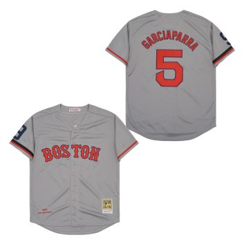 Nomar Garciaparra Boston Red Sox Jersey Mitchell & Ness gray men women youth size S-6XL