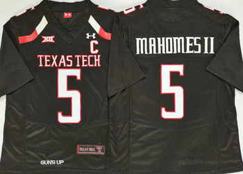 North Carolina Tar Heels Black 5 MAHOMES II Football Jersey MEN WOMEN YOUTH S-6XL SIZE
