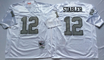 Oakland Raiders White #12 SATBLER