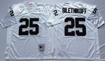 Oakland Raiders White #25 BILETNIKOFF retro Mitchell & Ness Football Jersey Retro men women youth size S-6XL