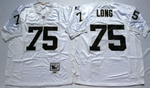 Oakland Raiders White #75 LONG