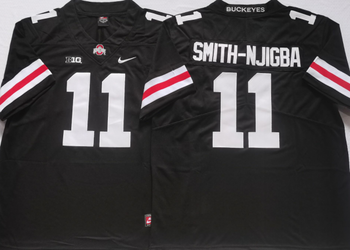 Ohio State Buckeyes Black 11 SMITH-NJIGBA Football Jersey MEN WOMEN YOUTH S-6XL SIZE