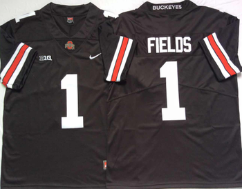 Ohio State Buckeyes Black 1 FIELDS Football Jersey MEN WOMEN YOUTH S-6XL SIZE