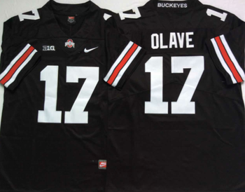 Ohio State Buckeyes Black 17 OLAVE Football Jersey MEN WOMEN YOUTH S-6XL SIZE