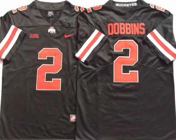 Ohio State Buckeyes Black 2 DOBBINS Football Jersey MEN WOMEN YOUTH S-6XL SIZE
