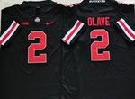 Ohio State Buckeyes Black 2 OLAVE Football Jersey MEN WOMEN YOUTH S-6XL SIZE
